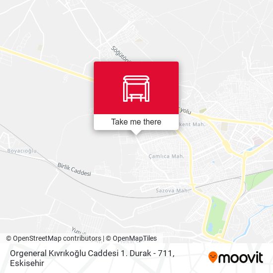 Orgeneral Kıvrıkoğlu Caddesi 1. Durak - 711 map