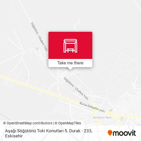 Aşağı Söğütönü Toki Konutları 5. Durak - 233 map