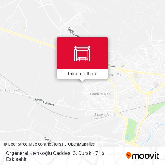 Orgeneral Kıvrıkoğlu Caddesi 3. Durak - 716 map