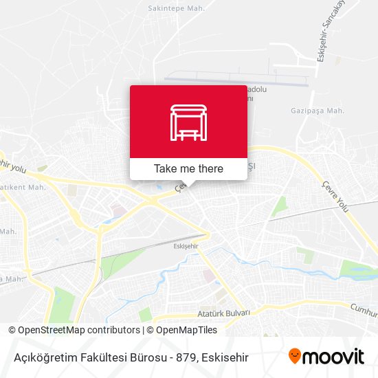 Açıköğretim Fakültesi Bürosu - 879 map