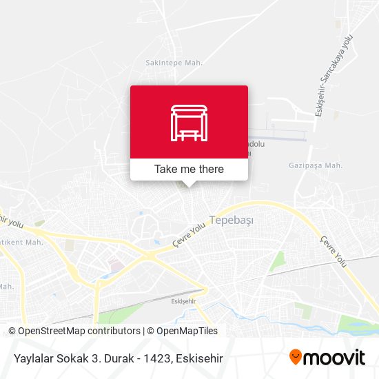 Yaylalar Sokak 3. Durak - 1423 map