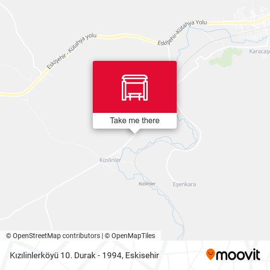 Kızılinlerköyü 10. Durak - 1994 map