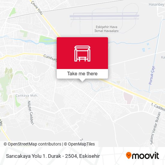 Sarıcakaya Yolu 1. Durak - 2504 map