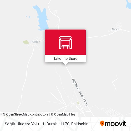 Söğüt Uludere Yolu 11. Durak - 1170 map