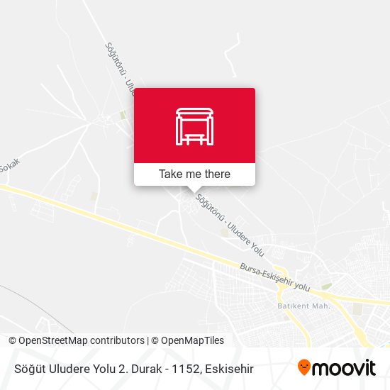 Söğüt Uludere Yolu 2. Durak - 1152 map