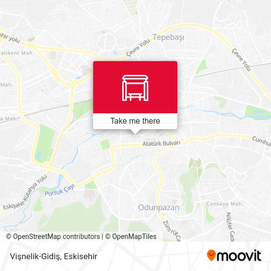 Vişnelik-Gidiş map