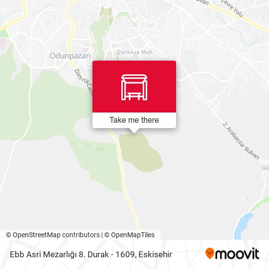 Ebb Asri Mezarlığı 8. Durak - 1609 map