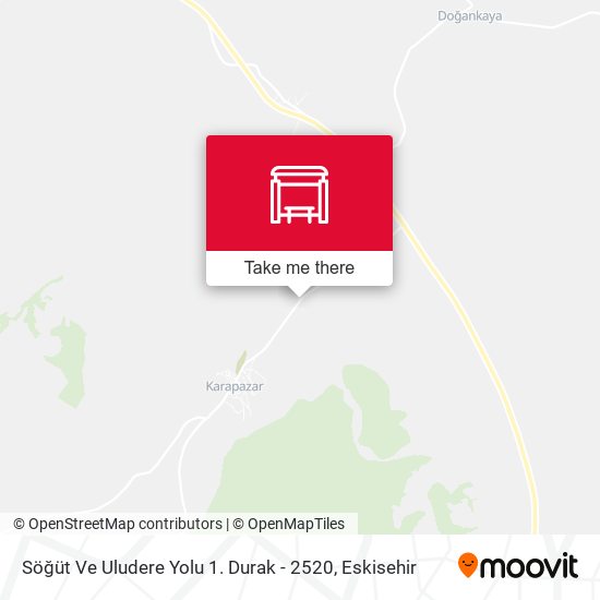 Söğüt Ve Uludere Yolu 1. Durak - 2520 map