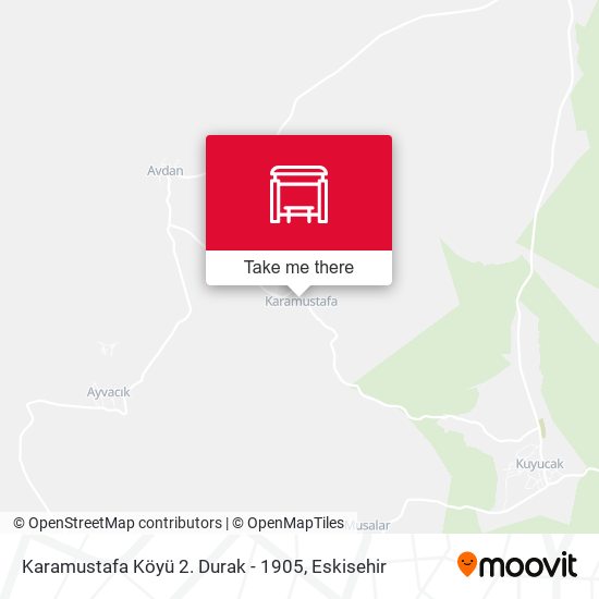 Karamustafa Köyü 2. Durak - 1905 map