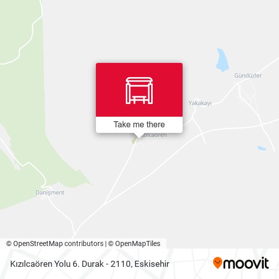 Kızılcaören Yolu 6. Durak - 2110 map