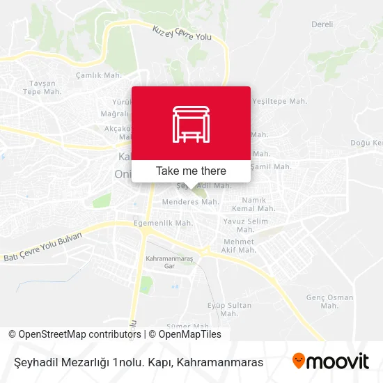 Şeyhadil Mezarlığı 1nolu. Kapı map