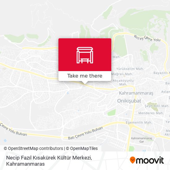 Necip Fazıl Kısakürek Kültür Merkezi map