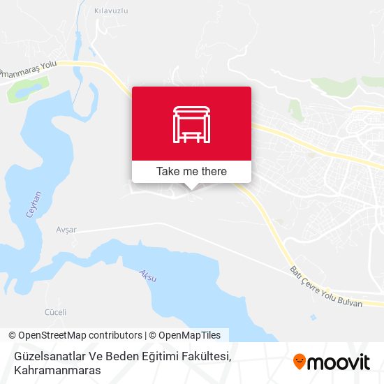 Güzelsanatlar Ve Beden Eğitimi Fakültesi map