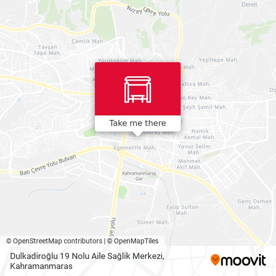 Dulkadiroğlu 19 Nolu Aile Sağlik Merkezi map