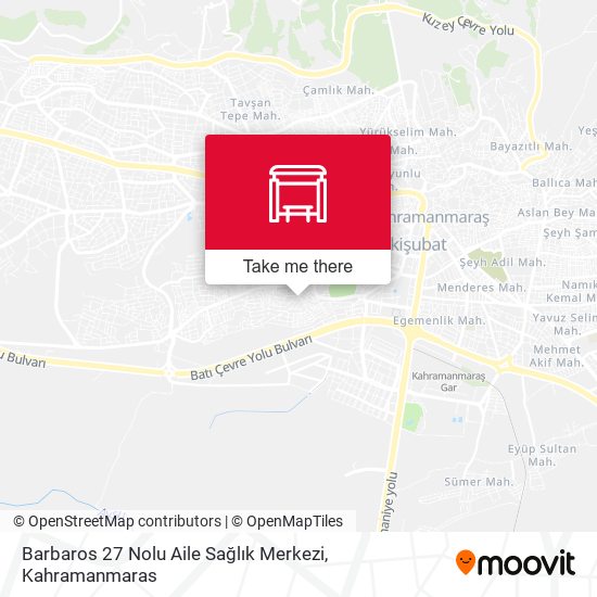 Barbaros 27 Nolu Aile Sağlık Merkezi map