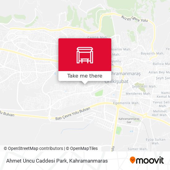 Ahmet Uncu Caddesi  Park map