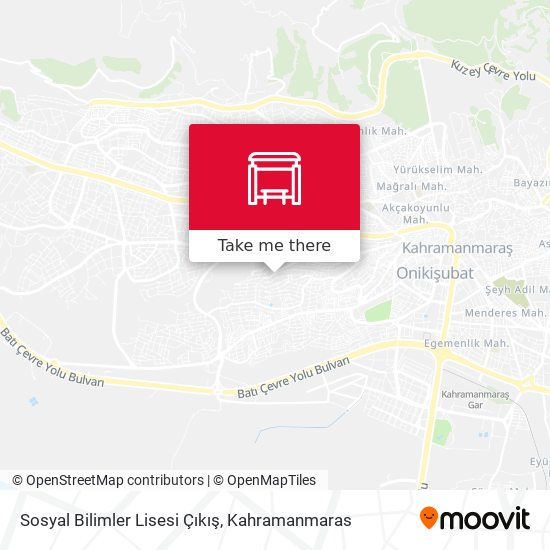 Sosyal Bilimler Lisesi Çıkış map
