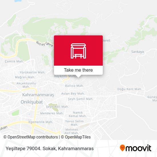 Yeşiltepe 79004. Sokak map