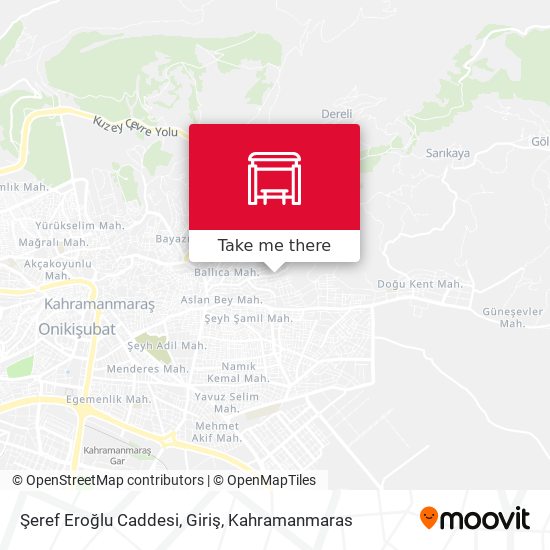 Şeref Eroğlu Caddesi, Giriş map