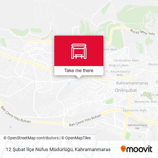 12 Şubat İlçe Nüfus Müdürlüğü map