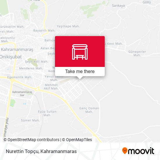 Nurettin Topçu map