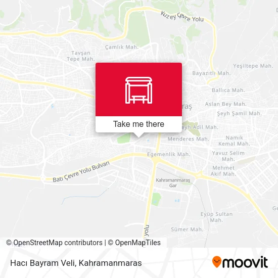 Hacı Bayram Veli map
