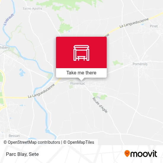 Mapa Parc Blay