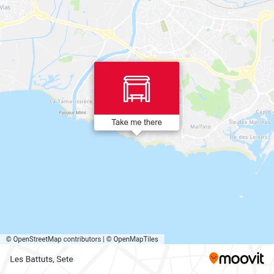 Mapa Les Battuts