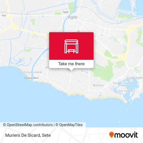 Muriers De Sicard map