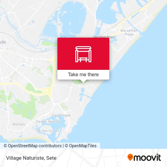 Village Naturiste map