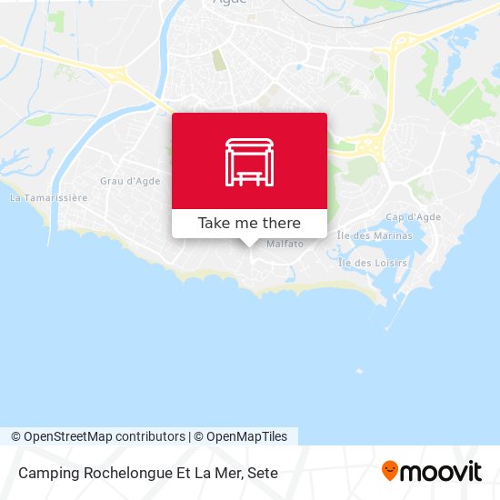 Camping Rochelongue Et La Mer map