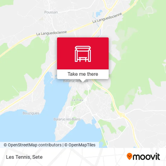 Les Tennis map