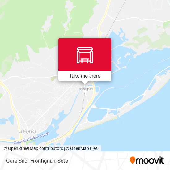 Gare Sncf Frontignan map