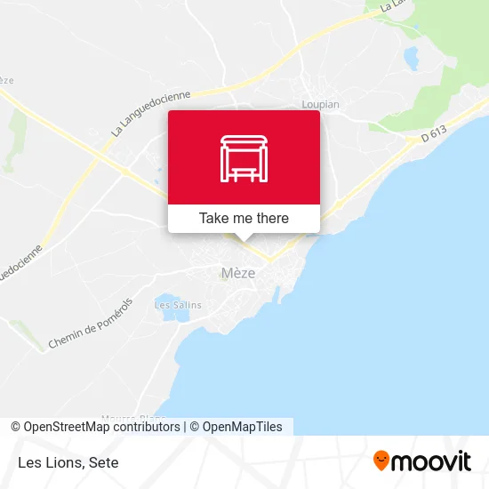 Les Lions map