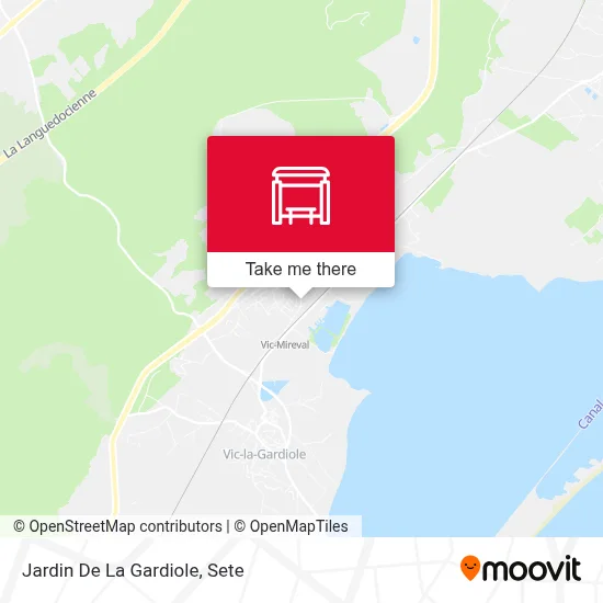 Jardin De La Gardiole map