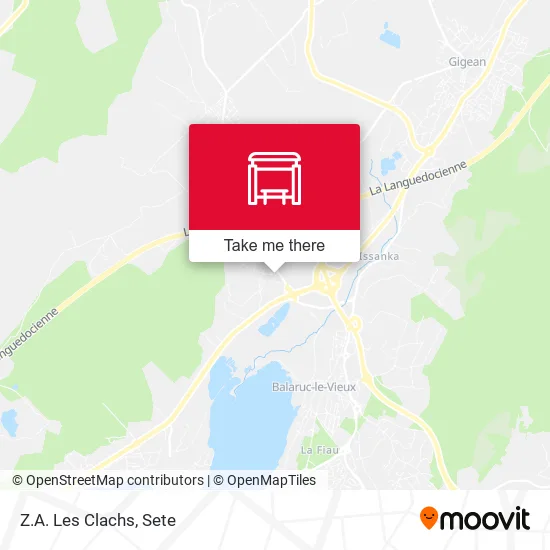 Z.A. Les Clachs map