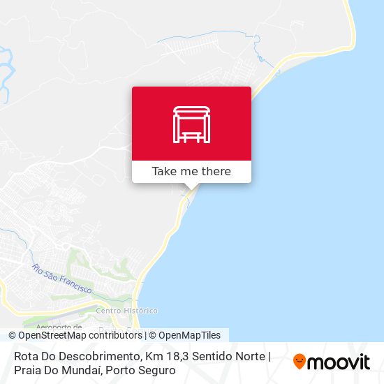 Rota Do Descobrimento, Km 18,3 Sentido Norte | Praia Do Mundaí map