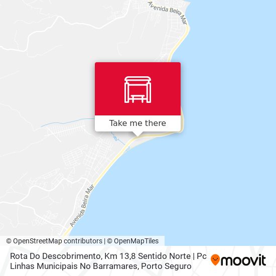 Mapa Rota Do Descobrimento, Km 13,8 Sentido Norte | Pc Linhas Municipais No Barramares