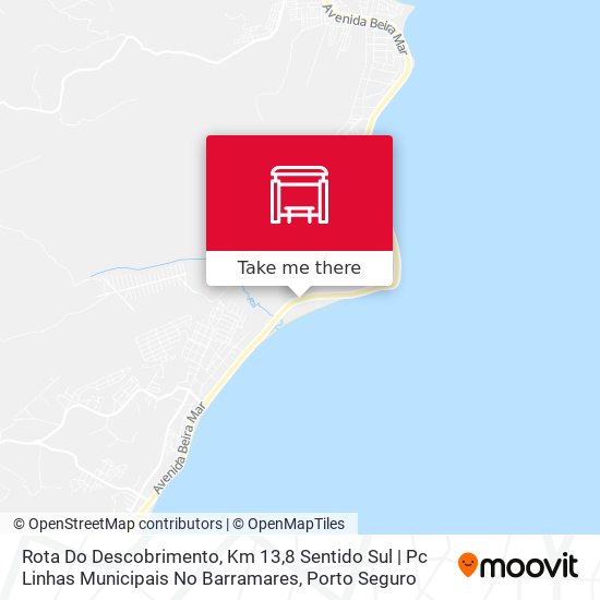 Mapa Rota Do Descobrimento, Km 13,8 Sentido Sul | Pc Linhas Municipais No Barramares