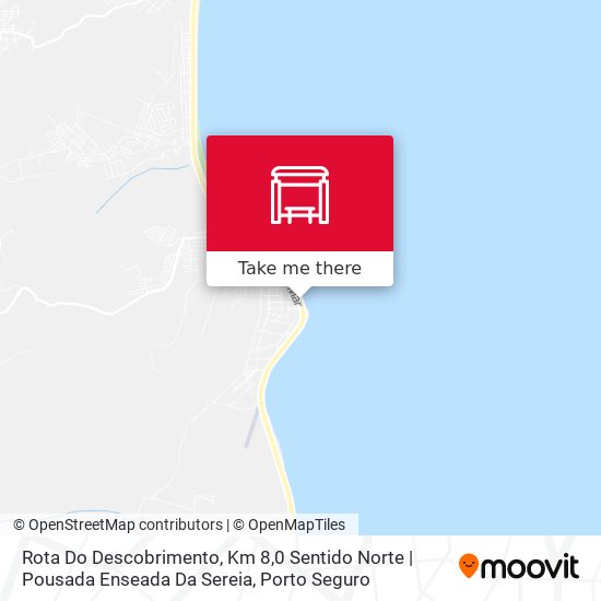 Mapa Rota Do Descobrimento, Km 8,0 Sentido Norte | Pousada Enseada Da Sereia