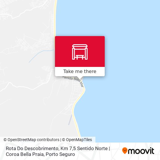 Mapa Rota Do Descobrimento, Km 7,5 Sentido Norte | Coroa Bella Praia