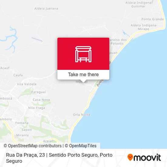 Rua Da Praça, 23 | Sentido Porto Seguro map