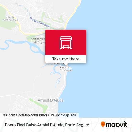 Ponto Final Balsa Arraial D'Ajuda map