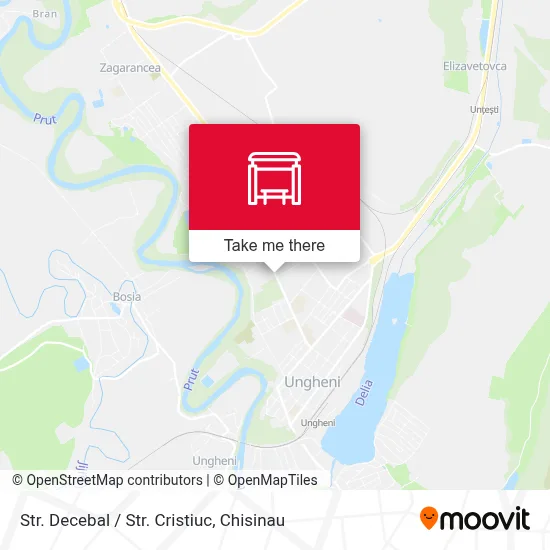 Str. Decebal / Str. Cristiuc map