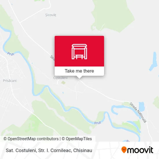 Sat. Costuleni, Str. I. Cornileac map