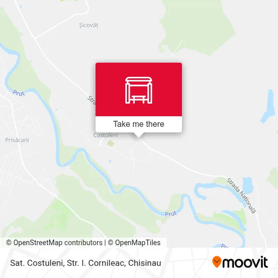 Sat. Costuleni, Str. I. Cornileac map