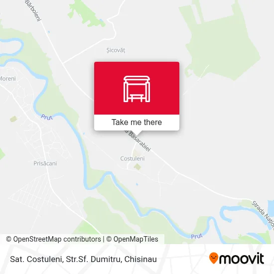 Sat. Costuleni, Str.Sf. Dumitru map