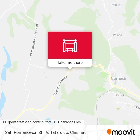 Sat. Romanovca, Str. V. Tatarciuc map
