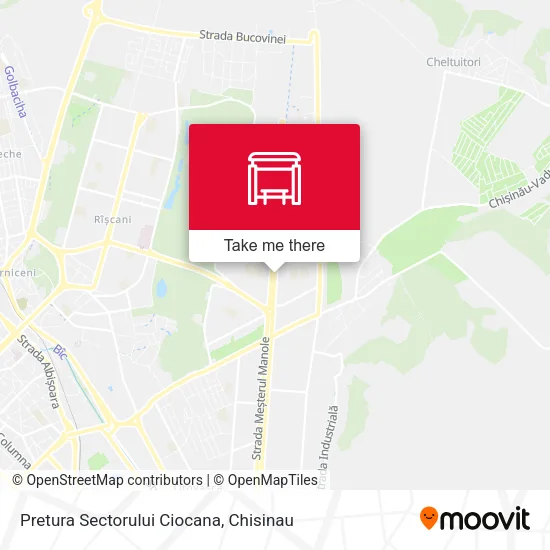Карта Pretura Sectorului Ciocana
