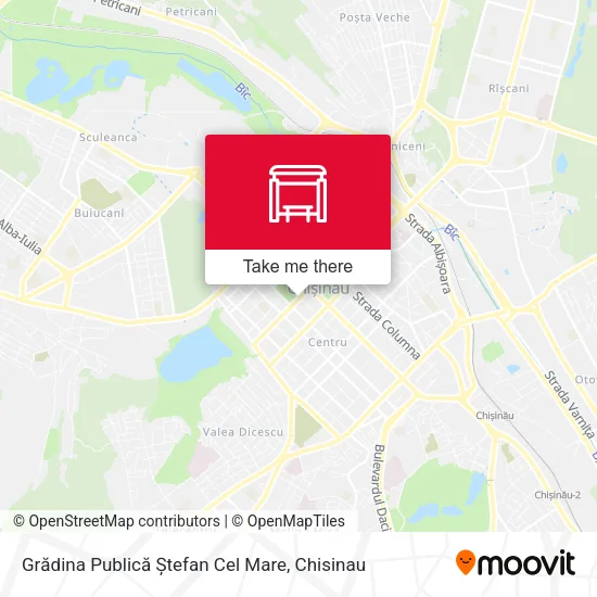 Карта Grădina Publică Ștefan Cel Mare